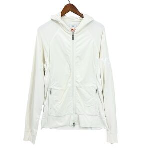 ADIDAS X JOHJI YAMAMOTO Y-3 Hoodie Jacket Full Zip Logo Ivory